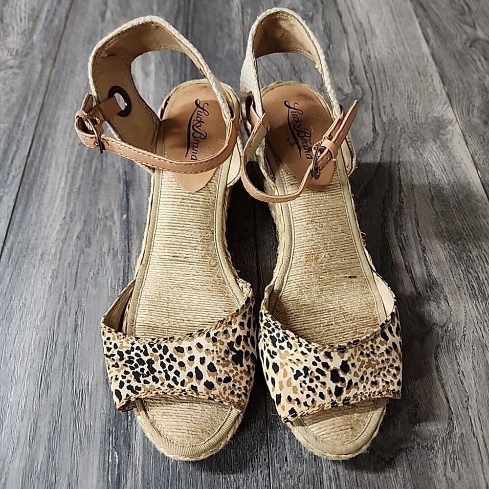 Lucky Brand Leopard Print Sandals